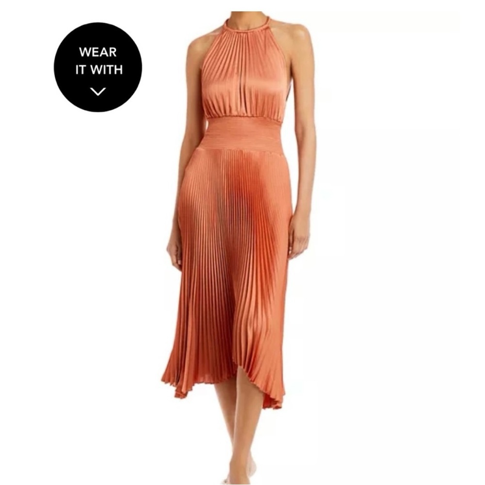 ALC Renzo Pleated Halter Dress